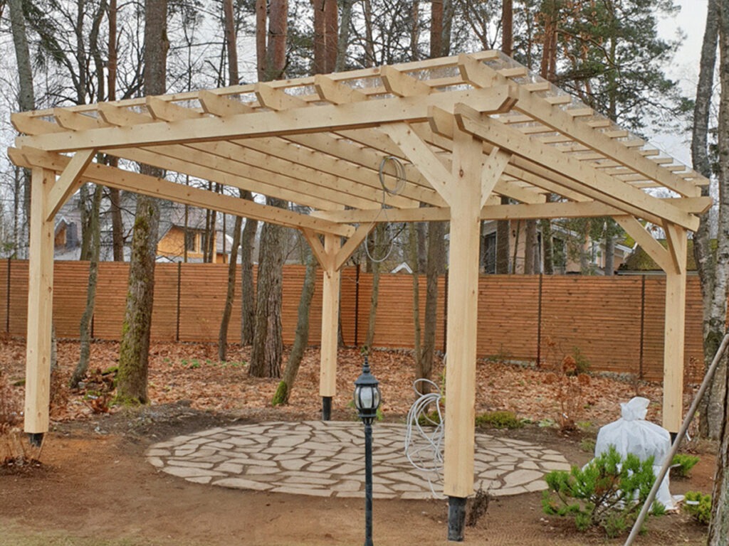 Dřevěná pergola