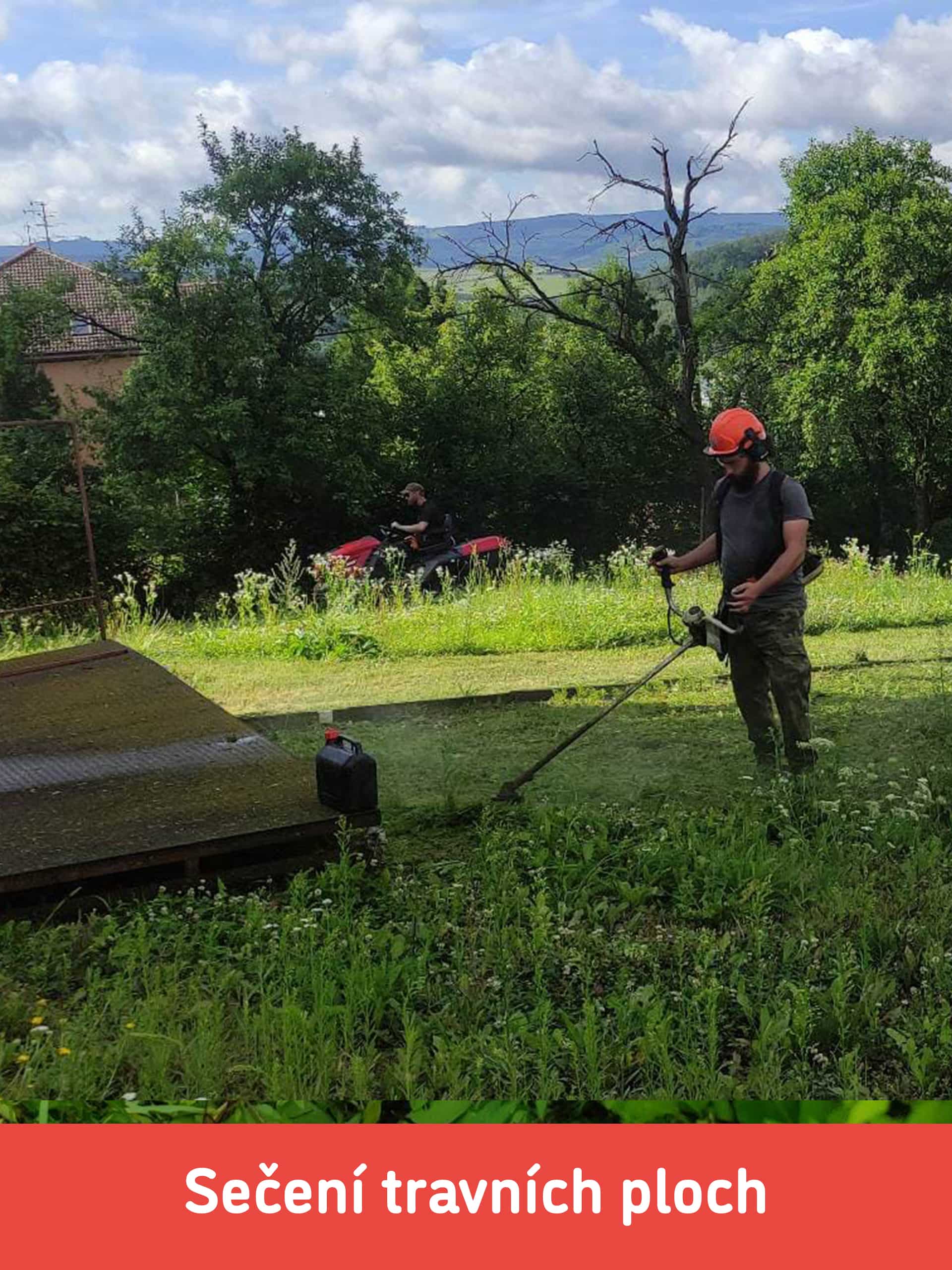 Sečení travních ploch