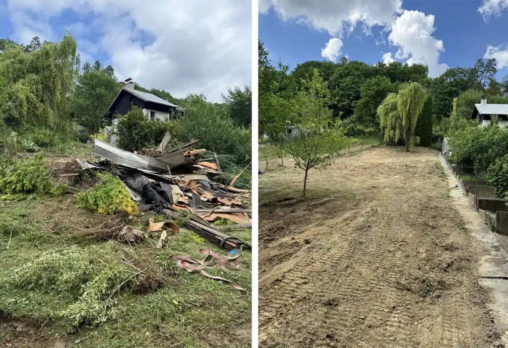 čištění pozemku Luhačovice